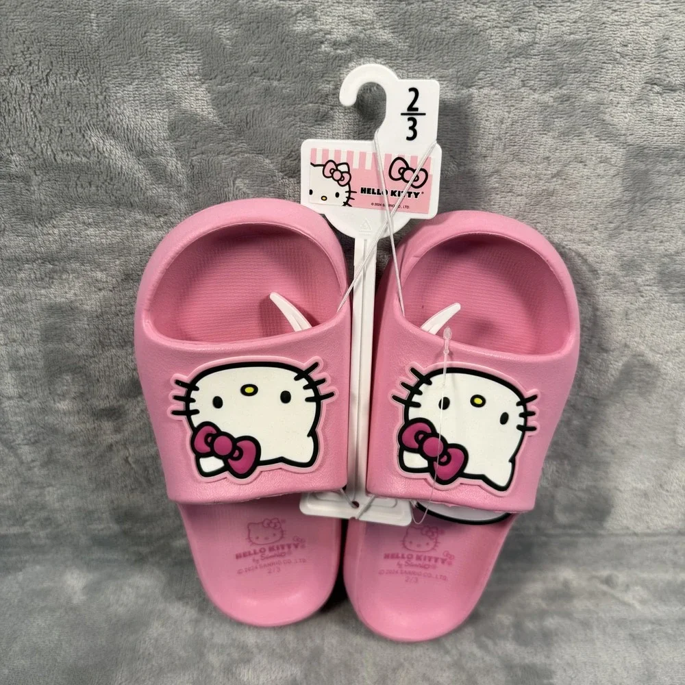 NWT Pink Hello Kitty Slides, Sz‎ 2/3